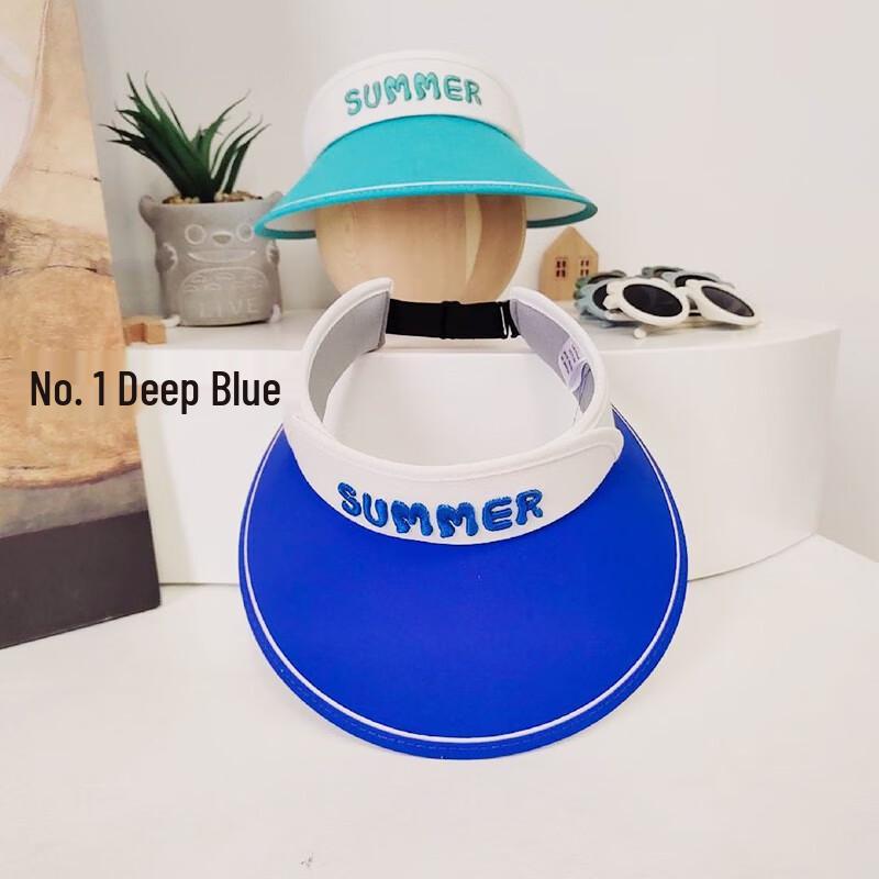 Baizien Kids' Macaron Color-Block Sun Visor Hat (2-Pack)