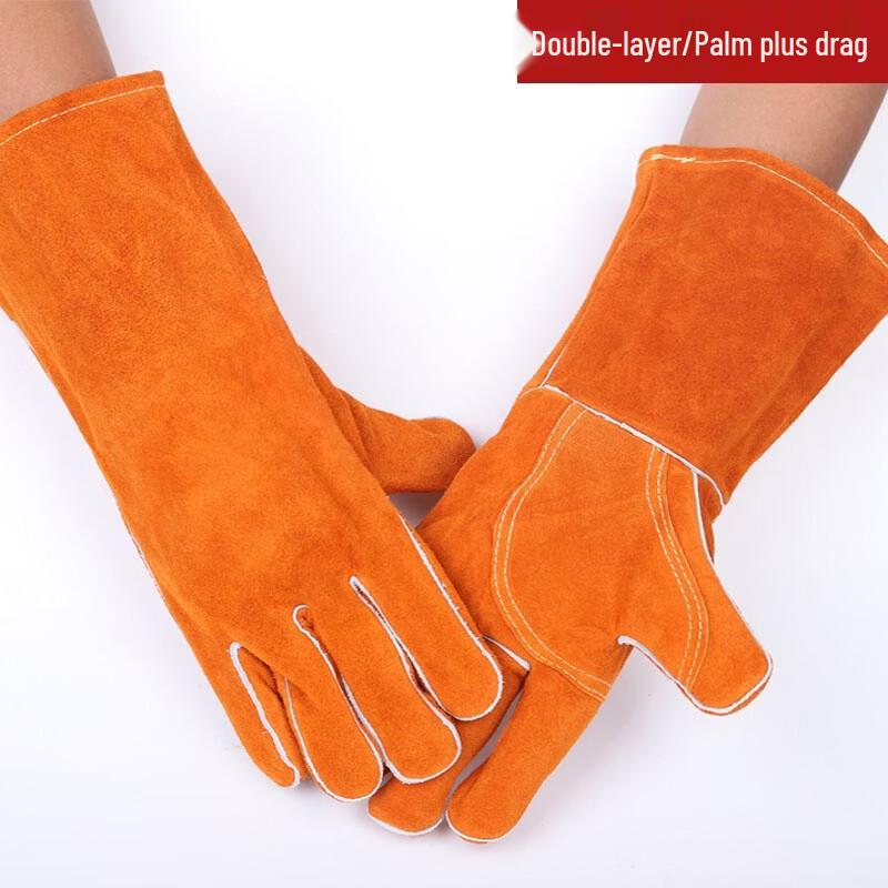 Жаростойкие сварочные перчатки из коровьей кожи