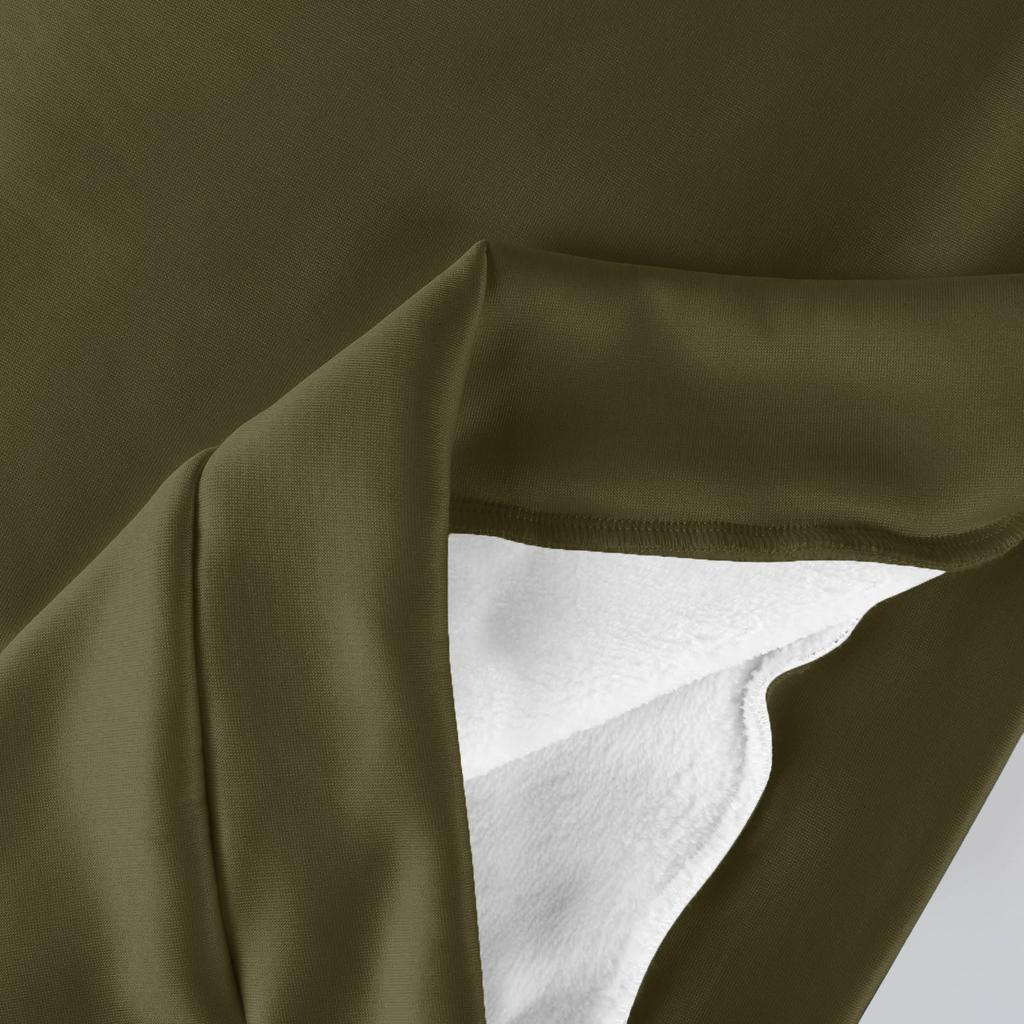 Dámský ležérní módní pulovr s kulatým výstřihem, zimní jednobarevná plyšová mikina