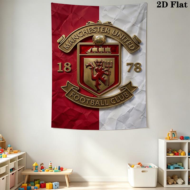 Manchester Football Club Crest Bedding 1 Duvet Cover 2 Pillowcase Without Core Christmas Birthday Gift Soft And Comfortable Bedding Set