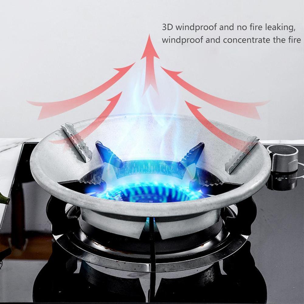 Gas Hob Heat Insulation Stove Trivets Energy Saving Cooktop Gas Stove Wok Ring Wind Shield Bracket