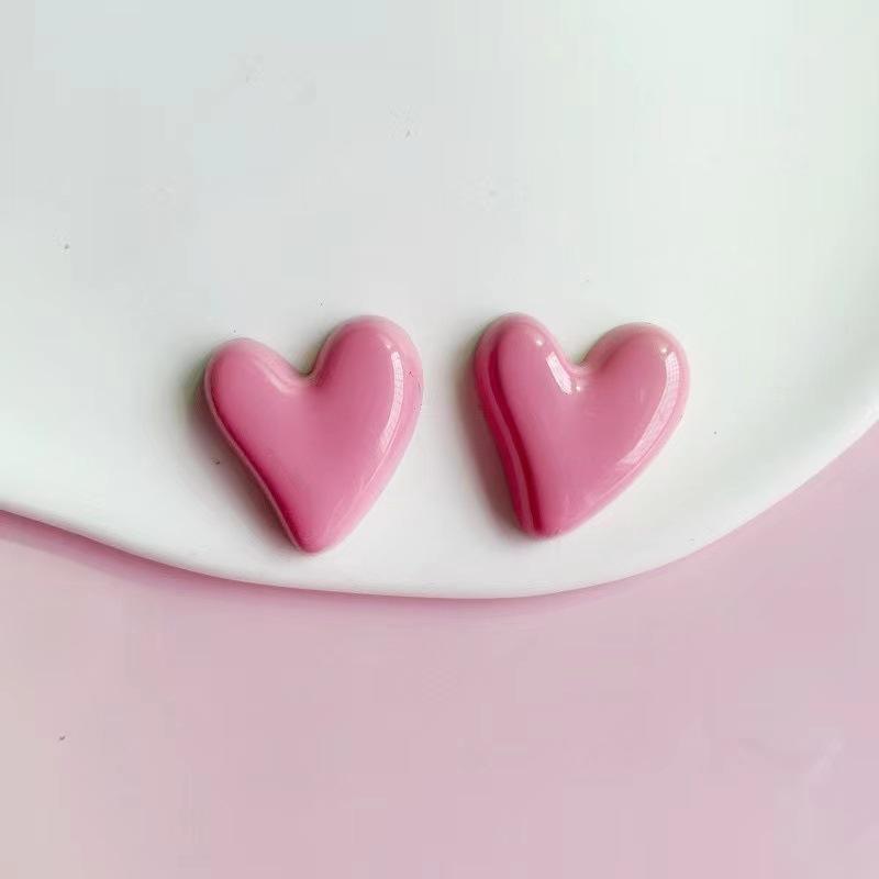 Transparent Heart Shaped Fridge Magnets 10pcs Simple Stylish Memo Board Stickers DIY Mini Home Fridge Decoration Accessories
