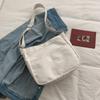 Large Capacity Women Handbag Solid Color Student Shoulder Bags Portable Canvas Tote Bag  Female Use
