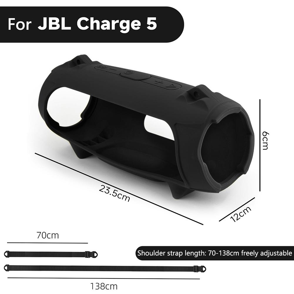 Silicone Cover Case For JBL Charge 5 Wireless Speaker Protective Cover Speaker Dust-proof Case For JBL Charge 5 Accessories