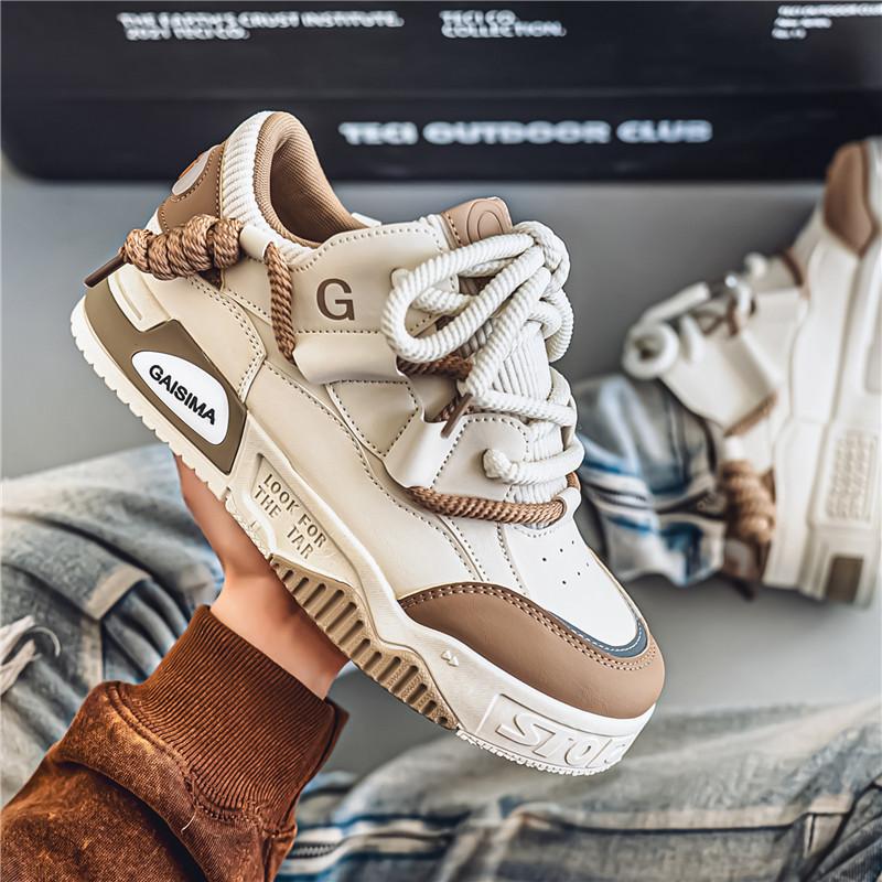 Scarpe da ginnastica comode, traspiranti, alla moda, per studenti e ragazzi, casual, quattro stagioni, da uomo, con suola morbida.