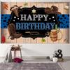 2D Westlicher Cowboy Happy Birthday Kulisse Fotografie Hintergrund