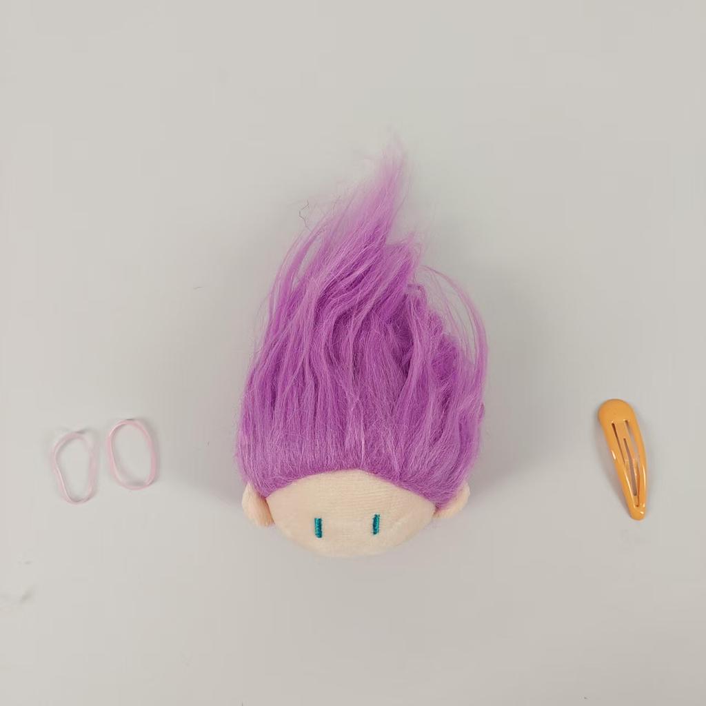 Cute Ball Head Fried Hair Doll Cotton Doll Pendant Doll Plush Keychain Bag Small Gift Female