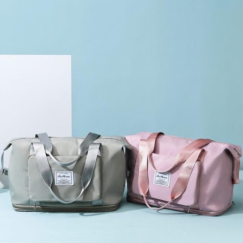 KANDEXS Women's Foldable Dry-Wet Separation Travel Gym Bag