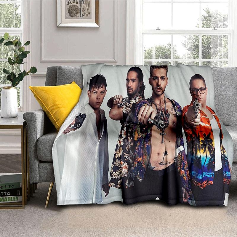 29 Styl Nový Tokio Hotel Rocková Kapela Tom Bill Kaulitz Deku, Měkká Přehozová Deku pro Domov Ložnici Postel Pohovka Kryt Dětský Dárek Kryt