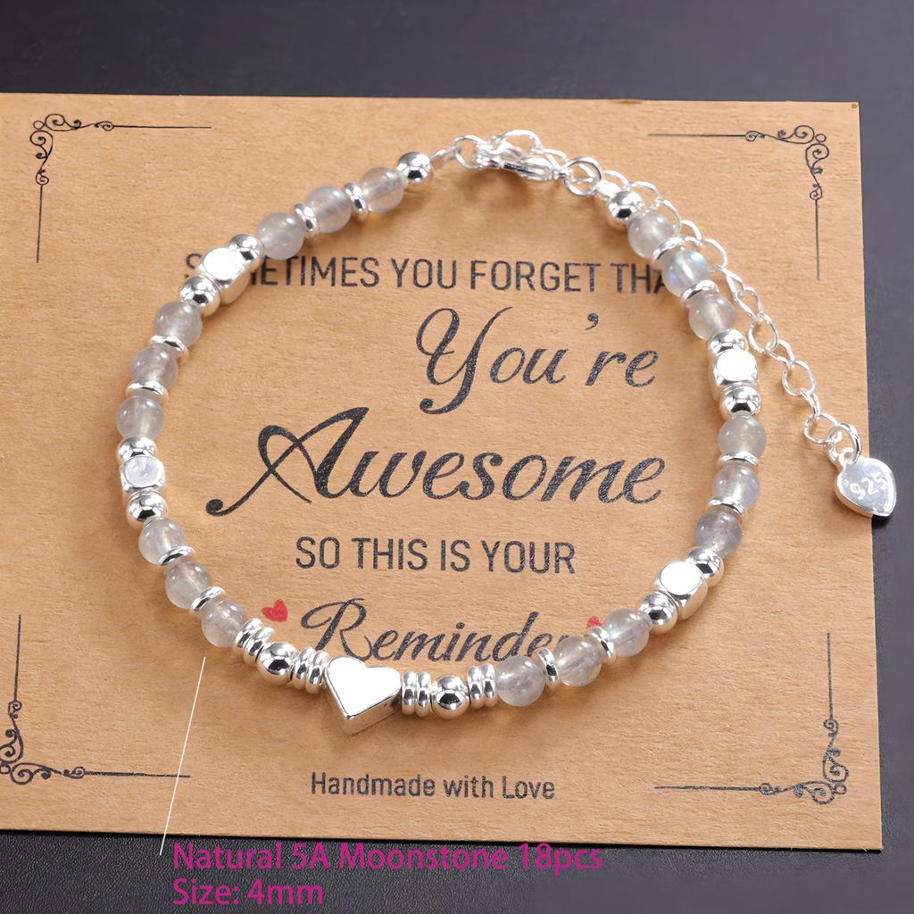 925 Silver Multicolour Bead Bracelet For Women Three Layers Geometry Drip Glaze Versatile Jewelry Dropship