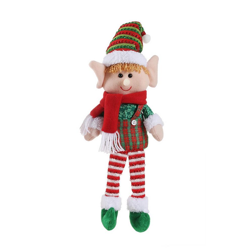 Funny Cute Long-legged Elf Ornaments Cartoon Handmade Christmas Plush Doll Unqiue Christmas Tree Hangings Ornaments New Year