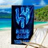 Custom Name Beach Towel Al Hilal Emblem Design Beach Towel, Soft Microfiber, Gift for Her/Him, Birthday, for Pool, Beach, Travel, Fan gifts