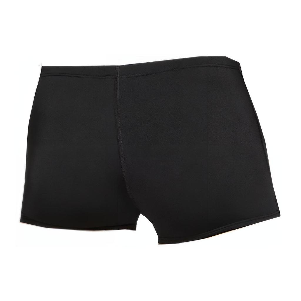 Nike Swim Square Leg Jammer Swimsuit Solid Color Printed Logo Casual Fit Swim Trunks Men Swimwear Black NESSA002-001