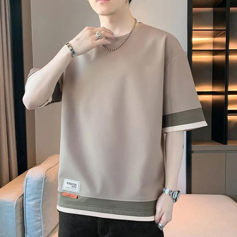 Summer Oversized 8XL Men's T-Shirts Drop Shoulder Male T-shirts Clothes Man Top Tees
