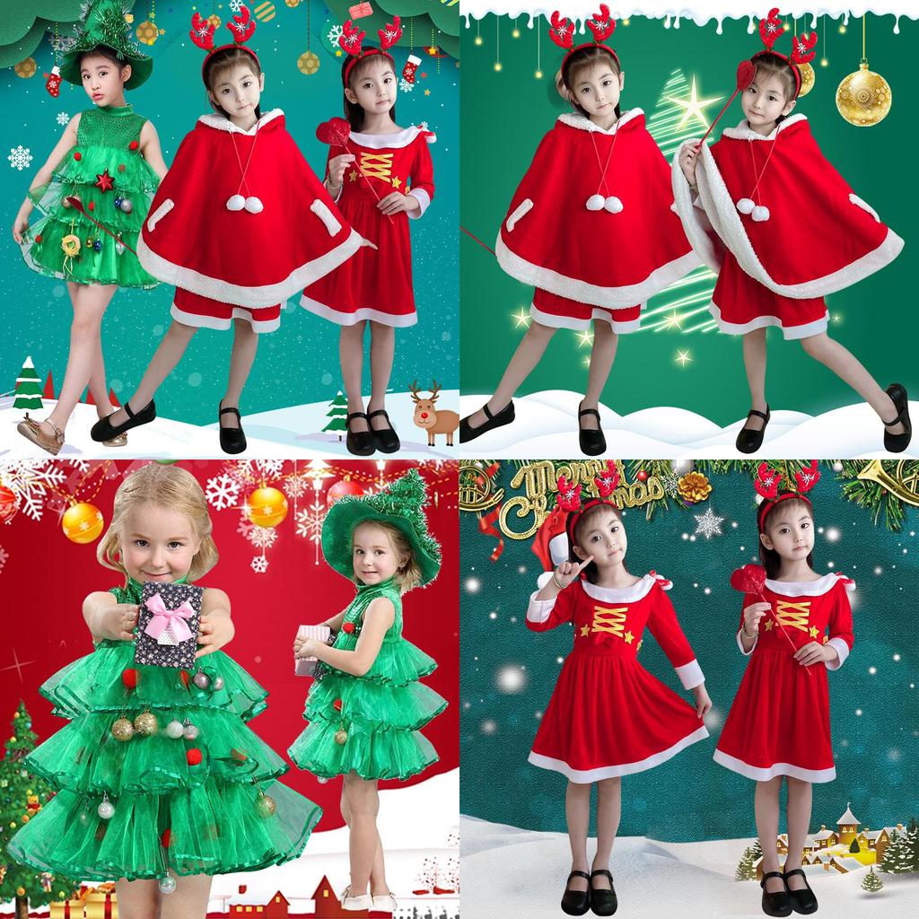 Girls Christmas Costume For Cosplay Cute And Lovely Princess Style European And American Fashion