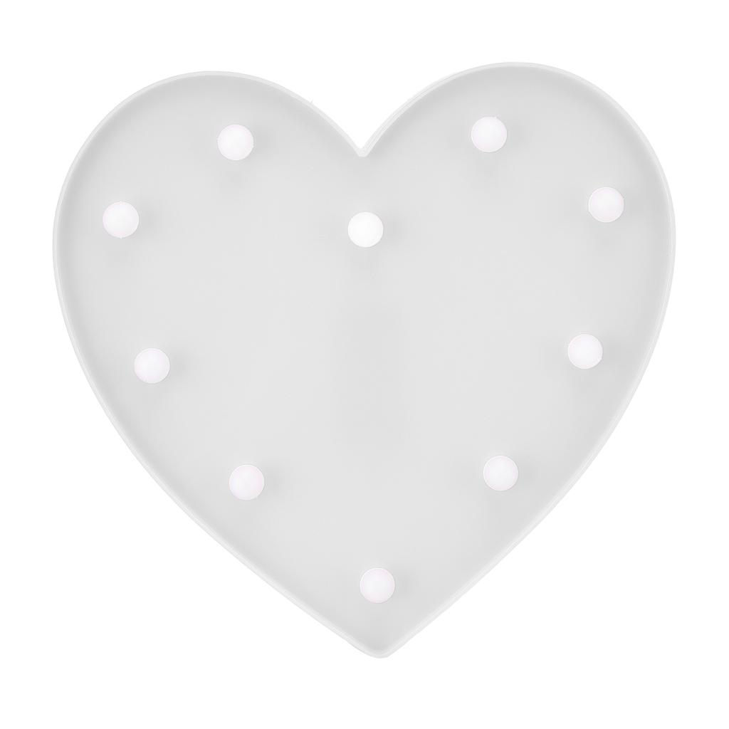 Heart Shaped Night Light 10 LEDs Cute Battery Powered Warm Light Kids LED Love Shaped Lamp with Hook Hole for Kid S Room