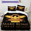 3pcs SPQR Roman Eagle1 pattern bedding set duvet cover set includes duvet cover &pillowcases, perfect all season bedroom decoration & gift