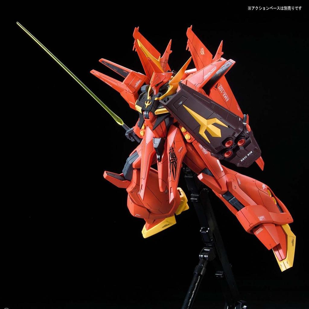 BANDAI SPIRITS Mobile Suit Gundam ZZ Bau Scale Plastic Model Kit RE/100 1/100 Pre-Colored