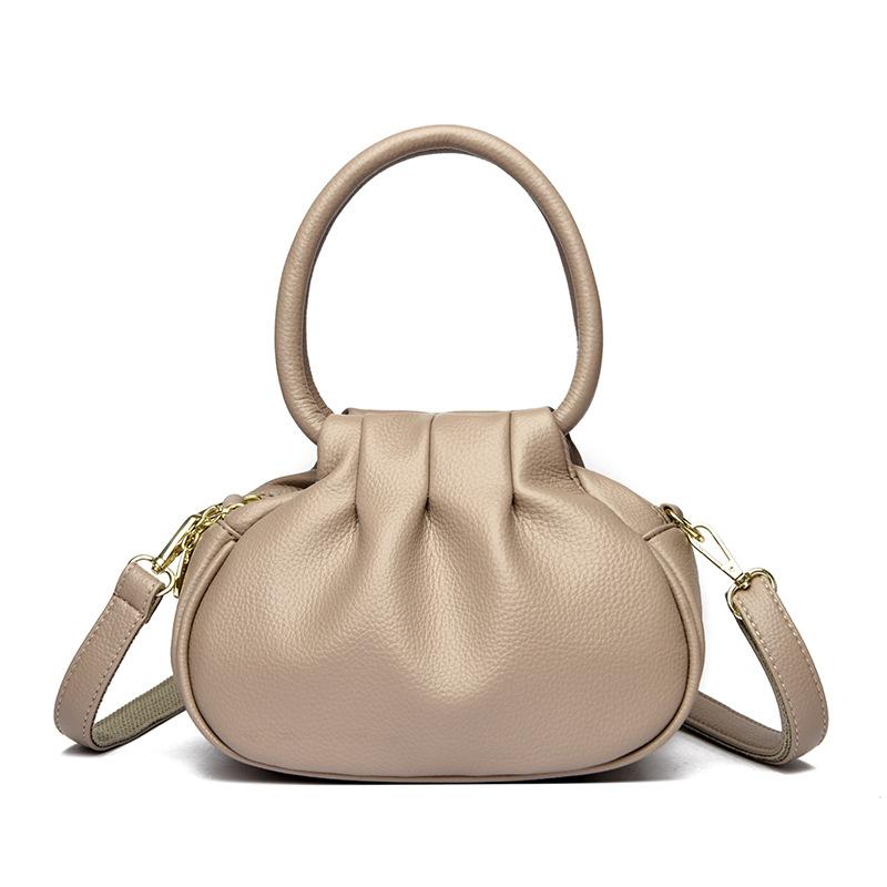 

A Women s Handbag with Pleated and Lychee Patterns, A High-end and Fashionable Crossbody Bag хакі