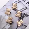 Creative Metal Animal Style Bear Shape for Garment,Bag Gold DIY Clothes Accessories Button Decor Buttons