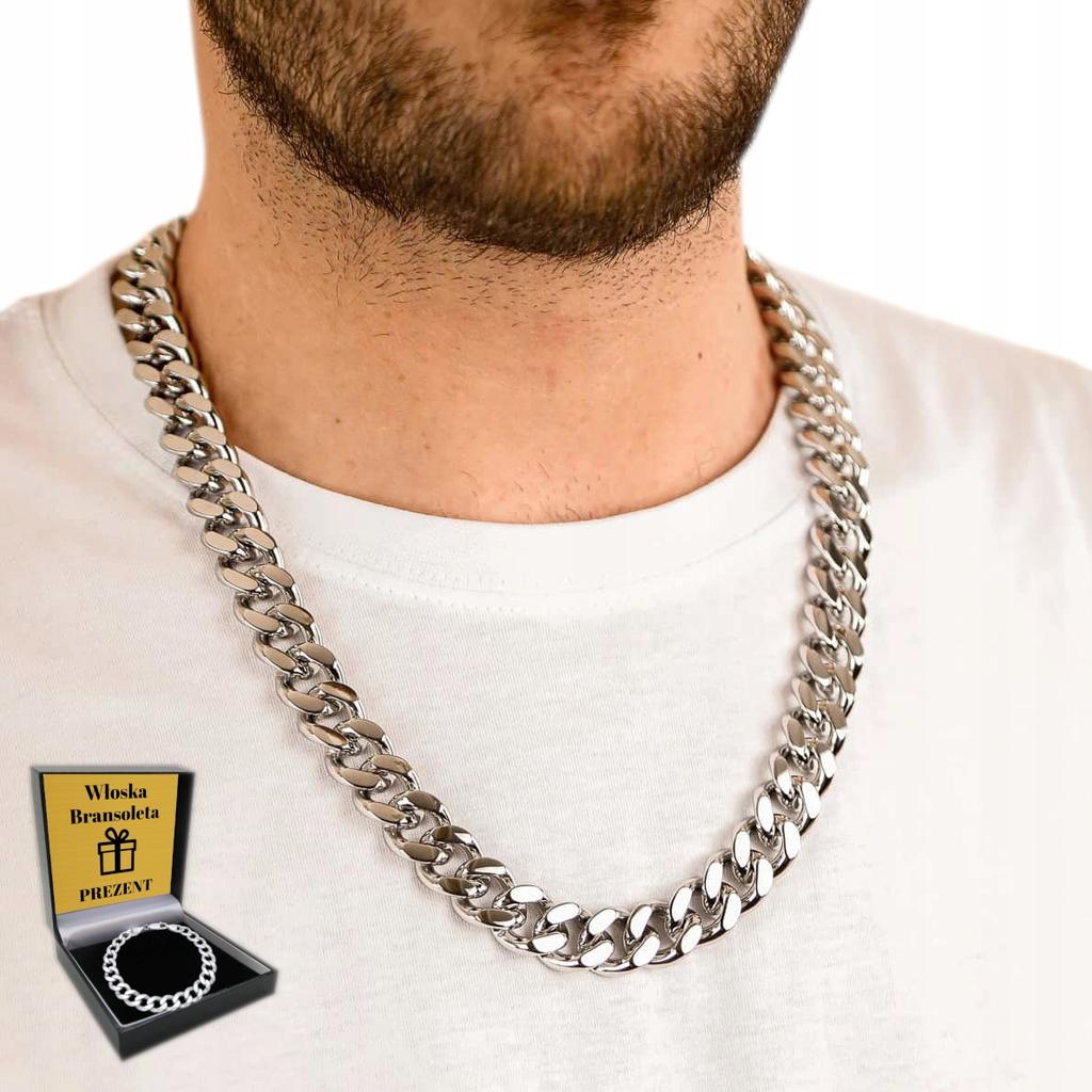 THICK Men' Chain Silver Chain Armour DURABLE ELEGANT