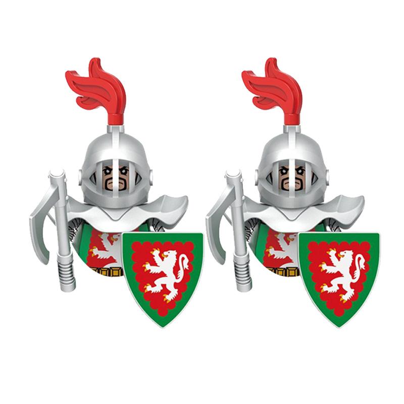 

Medieval Ancient Military Figures Dragon Country s Soldier Green Dragon Knight Small Particles Building Block Model Children Toy