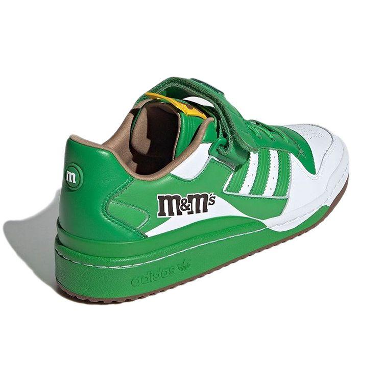M&Ms X Adidas Forum 84 Low Green Unisex Sneakers Footwear-White Equipment-Yellow GY6314