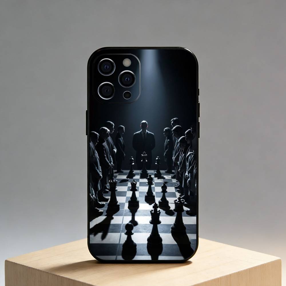 H-House Of C-Card-s Phone Case For iPhone17,16,15,14,13,12 Plus,Max Soft Silicone Black Cover