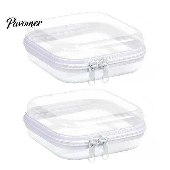 Electronics Cable Holder Hard Shell Storage Case, Portable Transparent Organizer Box, Travel Gadget Box Daily PET for Small And Jewelry Pill