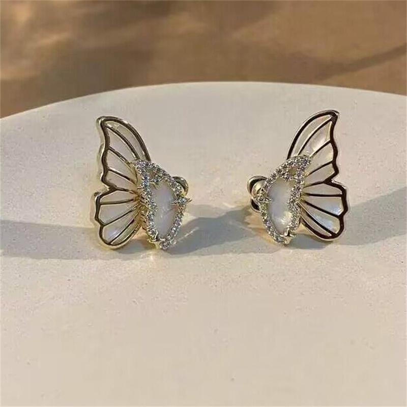 

Butterfly Wings Stud Earrings For Women Wedding Jewelry Party Accessories Gifts