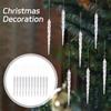 Weihnachtsdekorationszubehör Transparent 12 Stück Eistüten