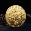Eagle Head Knight Commemorative Medal Metal Plated Gold and Silver Coins Collection Crafts Ornament Commemorative Coins Metal Crafts