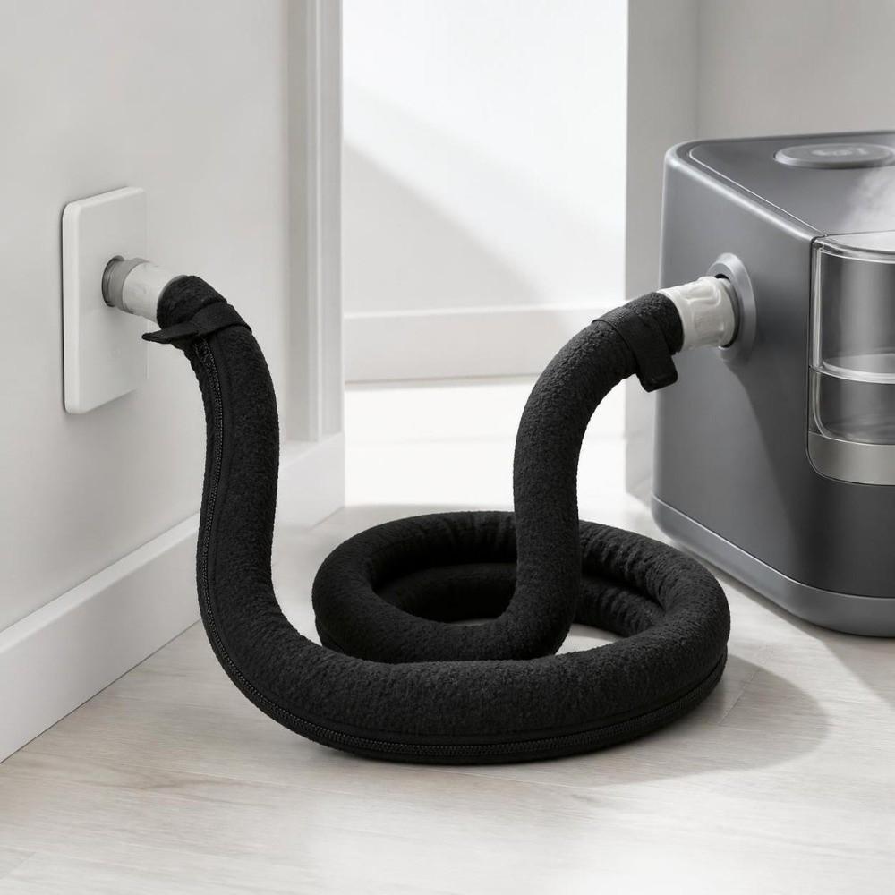 1.8M Length Thermal Insulation Sleeve Soft Fabric Tubing Protective Wrap Respirator Tube Sleeve