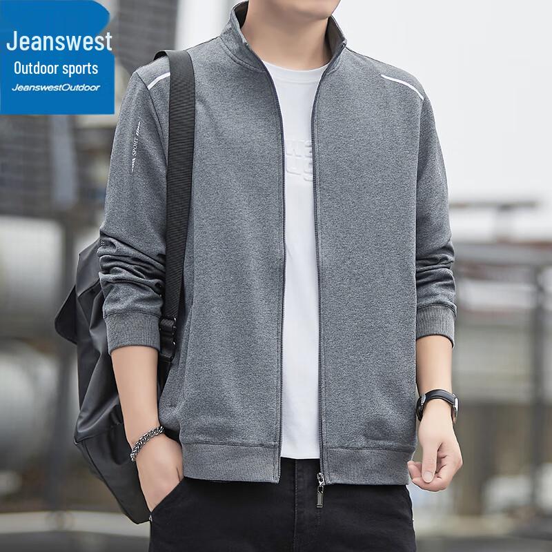 Jeanswest Men's Stand-Collar Casual Jacket