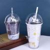 For Kids,Students,Staff Household Double Layer Straw Cup Water Bottle Drinkware Bottle Gifts