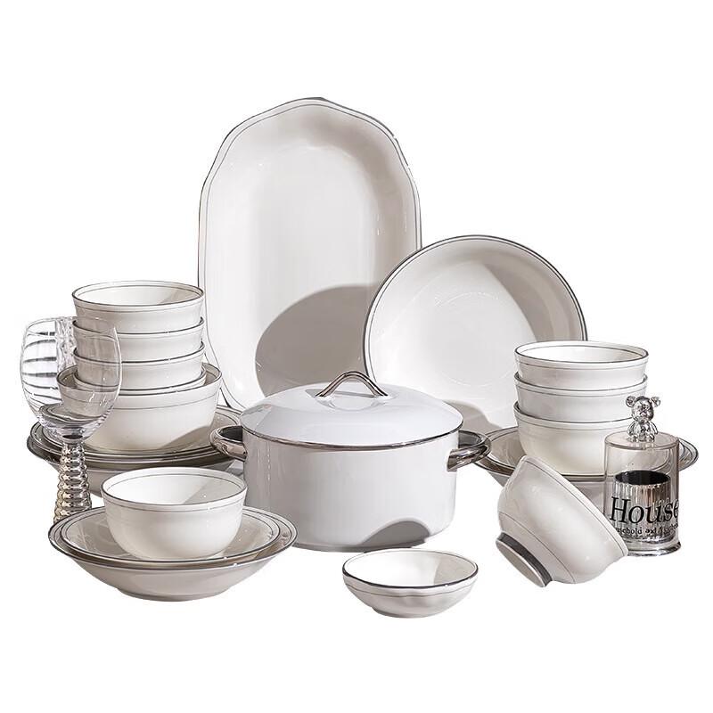 KANGMO Liuyun Serie 8,2-Zoll Keramik tiefe Teller Set, 3er-Pack