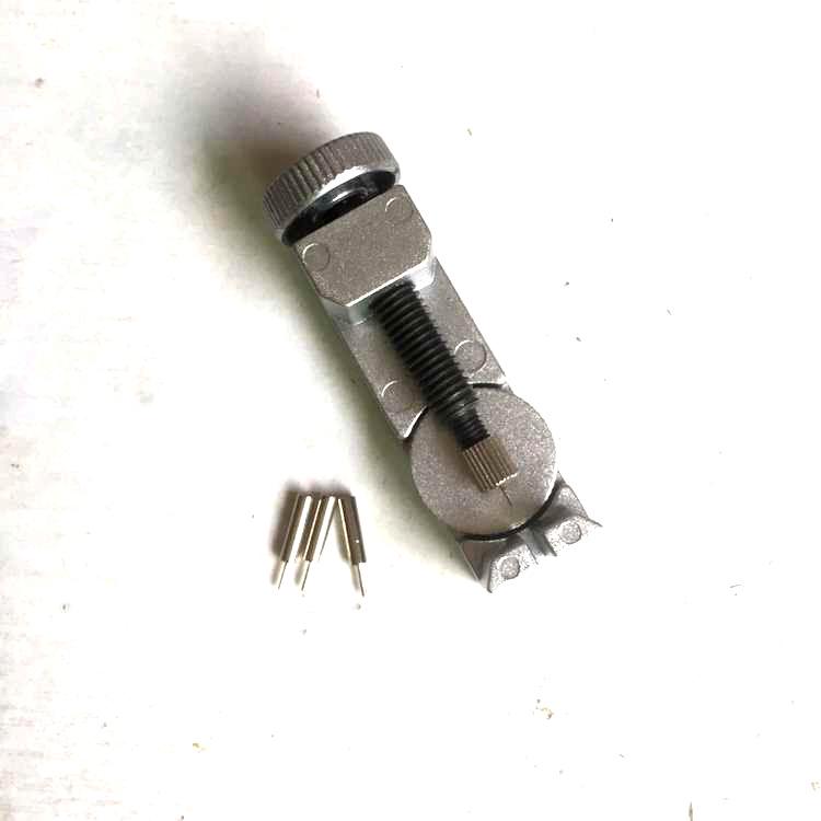 

2068 Металлический регулируемый инструмент для снятия ремешка часов Black + 3 spare pins