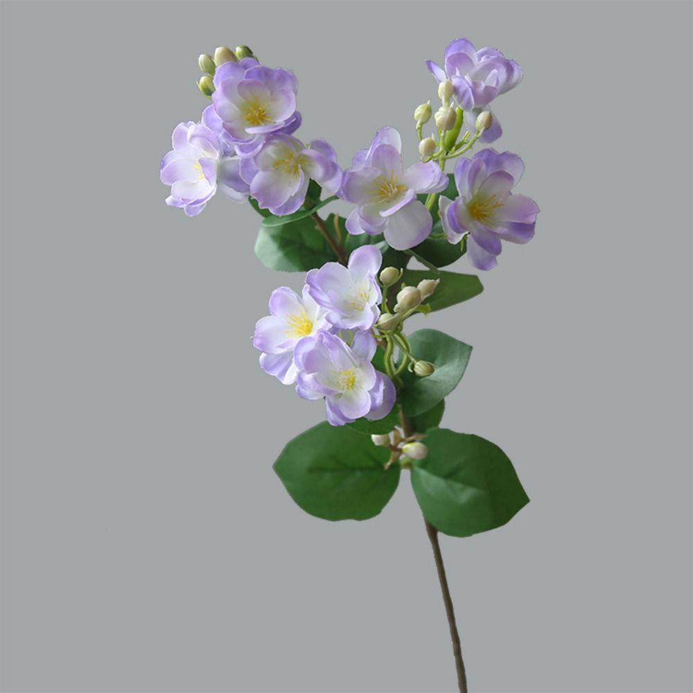 Lifelike Simulation Jasmine Long Stems Fake Flowers Artificial Silk Jasmine Flower  Home Office