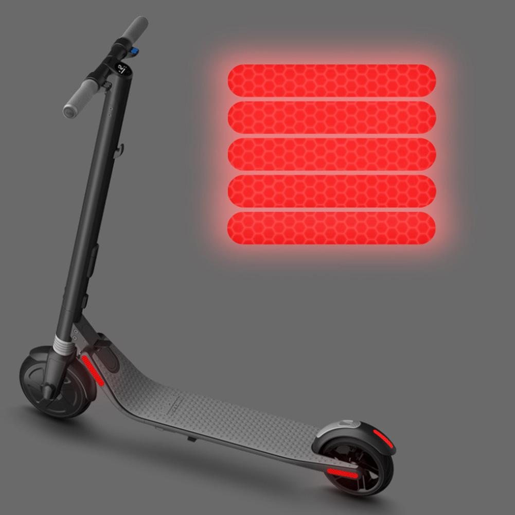 Светоотражающие наклейки для электросамоката Ninebot ES1 ES2 ES3 ES4 E22 E25 красный