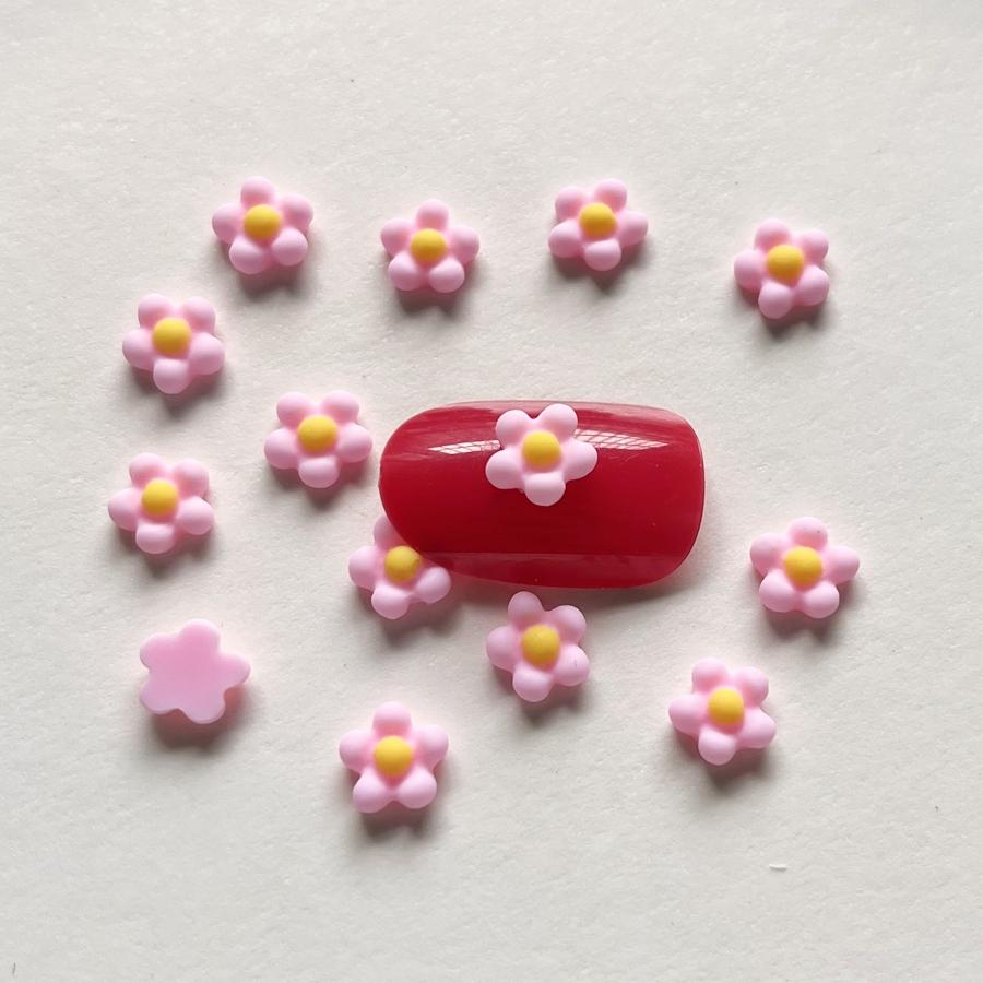 100 Pieces of Mixed Mini Egg Flower Resin Trim Flat Back Scrapbook Diy Jewelry Nail Art Deco Floret