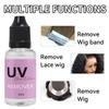 UV Glue Remover 30ml,Fast Dissolving for Extensions & Eyelashes,Professional Safe Solvent with Brush
