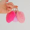 Heart Pom Pom Keychain