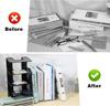 4pcs Acrylic File Organizer Acrylic File Holder Clear Files Sorter Purse Organizer Desk Files Organizers File Folder Organizers