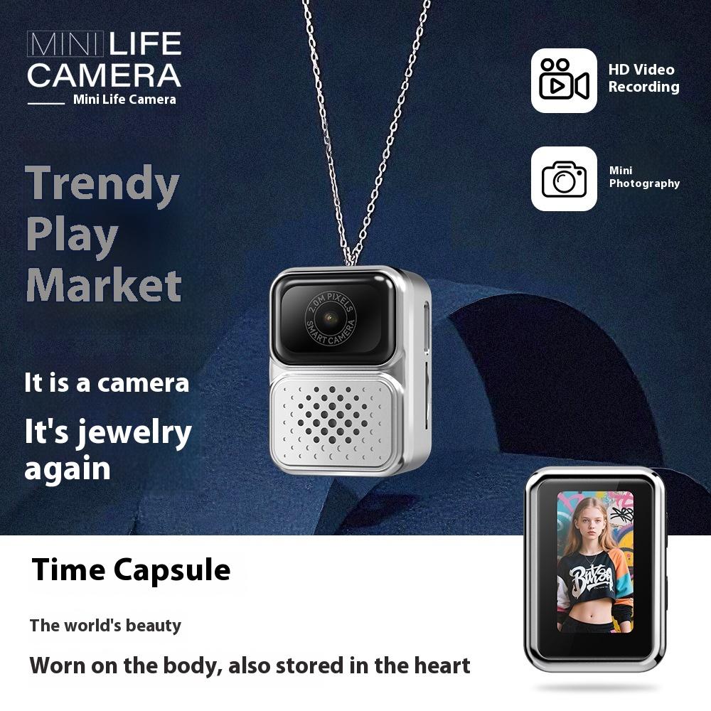 Mini-Kamera Schlüsselanhänger Kamera Outdoor Foto Reise Digitalkamera Retro Videorecorder mit Bildschirm Unterstützung Speicherkarte