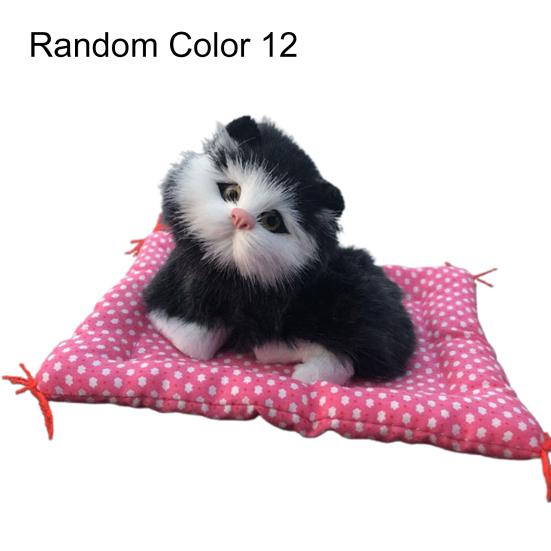 Simulation Mini Cat High Simulation Breathable Birthday Gifts Cloth Pad Plush Cats for Kids