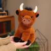 Cute Wholesale 27cm Cute Highland Cattle Plush Toy Lifelike Cattle Stuffed Animal Doll Classic Gift For Children Ranch Souvenirs