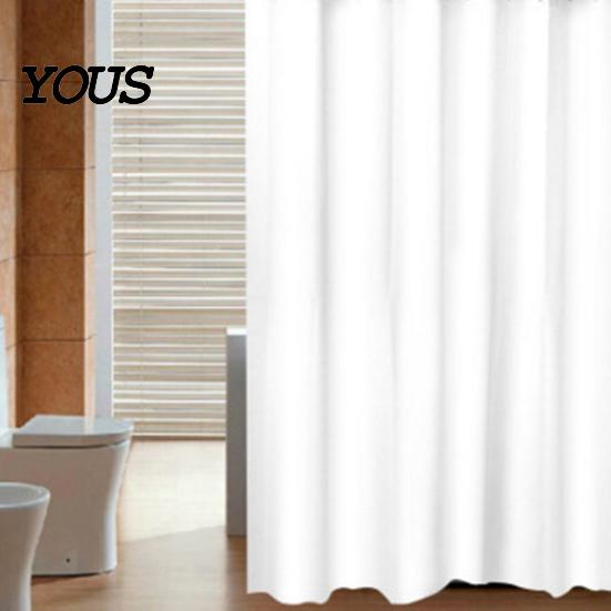 Mold Resistant Shower Curtain Plastic Liner, Modern Solid Color Bathroom Curtain, Waterproof Easy Clean with Metal Grommets for Decor Humidity