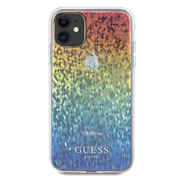 Guess Guhcn61Hdecmi Iphone 11 / Xr 6.1 Wielokolorowy Hardcase Iml Faceted Mirror Disco Iridescent