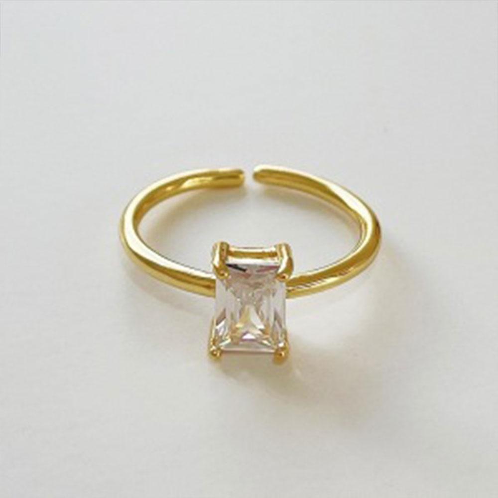 Classic Twist Chain Open Rings For Women Zircon Stainless Steel Geometric Twist Wrapped Couple Ring Wedding Aesthetic