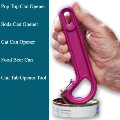 Einfach zu öffnender Pop-Top-Dosenöffner - Einfach, mühelos für Senioren, Kunststoff-Dosenlaschenöffner-Werkzeug, Essentielles Gadget